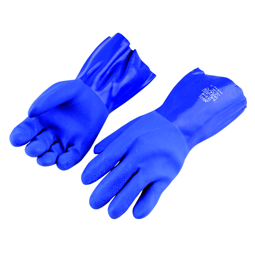 melodisk transmission uhyre Beskyttelseshandsker | BN 30 Blue | Kemiresistente handsker